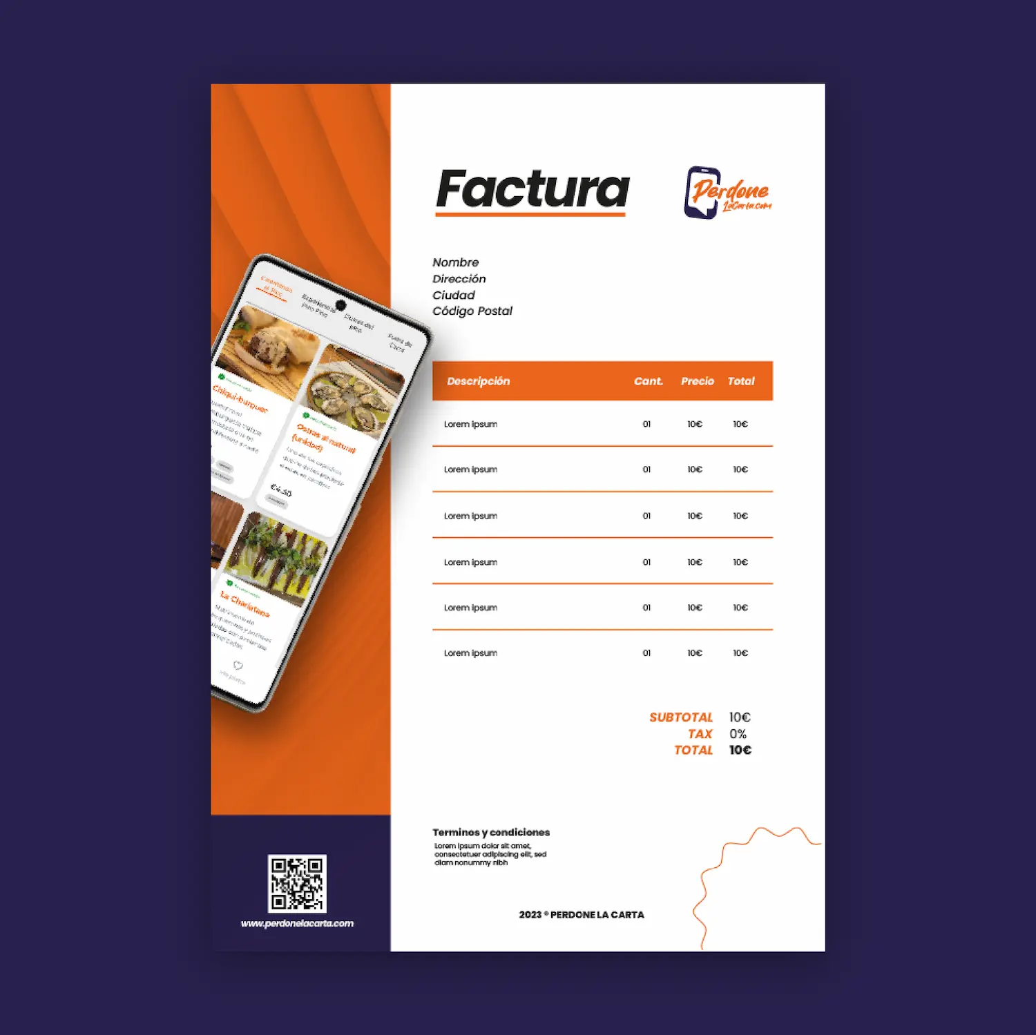 Branding - PerdoneLaCarta.com image 3